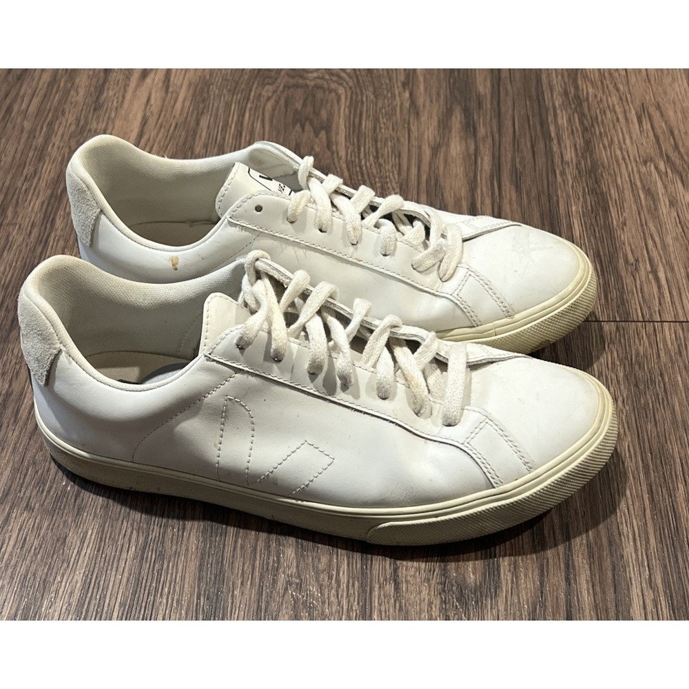 Veja Esplar Logo Leather Sneakers White Women's US 9/ EU 40